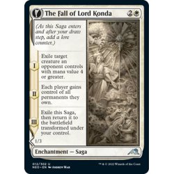 画像1: 【ENG】君主今田の凋落/The Fall of Lord Konda//今田の断片/Fragment of Konda[MTG_NEO_012U]