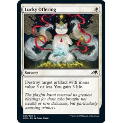 画像1: 【ENG】開運の供物/Lucky Offering[MTG_NEO_027C]