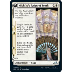 画像1: 【ENG】★Foil★魅知子の真理の支配/Michiko's Reign of Truth//魅知子の肖像/Portrait of Michiko[MTG_NEO_029U]