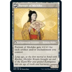 画像2: 【ENG】★Foil★魅知子の真理の支配/Michiko's Reign of Truth//魅知子の肖像/Portrait of Michiko[MTG_NEO_029U]