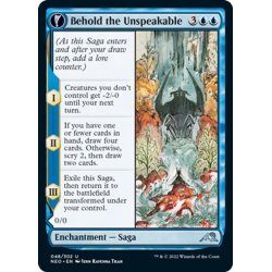 画像1: 【ENG】語られざるものの警告/Behold the Unspeakable//忌話図の幻像/Vision of the Unspeakable[MTG_NEO_048U]