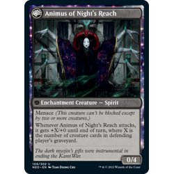 画像2: 【ENG】夜の長い陰/The Long Reach of Night//夜陰の意図/Animus of Night's Reach[MTG_NEO_109U]