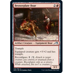 画像1: 【ENG】★Foil★青銅鎧の猪/Bronzeplate Boar[MTG_NEO_135U]