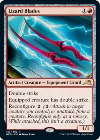 【ENG】★Foil★蜥蜴丸/Lizard Blades[MTG_NEO_153R]セットブースター版