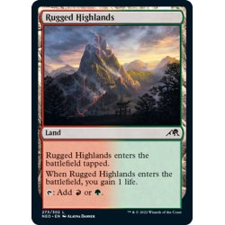 画像1: 【ENG】★Foil★岩だらけの高地/Rugged Highlands[MTG_NEO_273C]