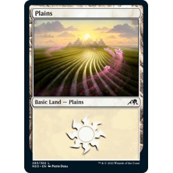 画像1: 【ENG】★Foil★平地/Plains[MTG_NEO_283L]