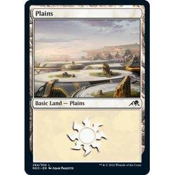 画像1: 【ENG】★Foil★平地/Plains[MTG_NEO_284L]