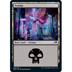 画像1: 【ENG】★Foil★沼/Swamp[MTG_NEO_288L]