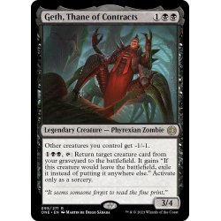 画像1: 【ENG】★Foil★契約の族長、ゲス/Geth, Thane of Contracts[MTG_ONE_095R]