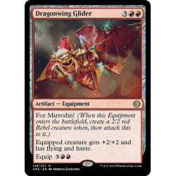 画像1: 【ENG】★Foil★竜翼の滑空者/Dragonwing Glider[MTG_ONE_128R]