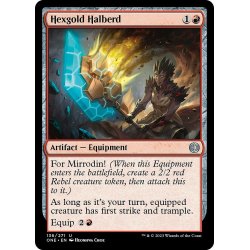 画像1: 【ENG】呪い金の矛槍/Hexgold Halberd[MTG_ONE_136U]