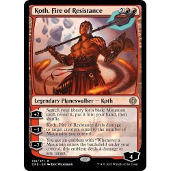 画像1: 【ENG】レジスタンスの火、コス/Koth, Fire of Resistance[MTG_ONE_138R]