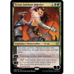 画像1: 【ENG】★Foil★歓喜する喧嘩屋、タイヴァー/Tyvar, Jubilant Brawler[MTG_ONE_218R]