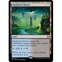 画像1: 【ENG】闇滑りの岸/Darkslick Shores[MTG_ONE_250R]