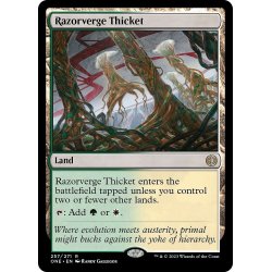 画像1: 【ENG】★Foil★剃刀境の茂み/Razorverge Thicket[MTG_ONE_257R]