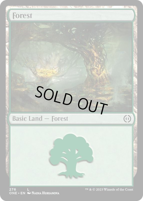 画像1: 【ENG】森/Forest[MTG_ONE_276L] (1)