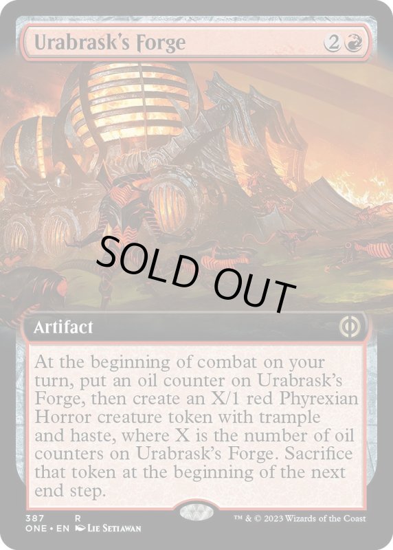 画像1: 【ENG】ウラブラスクの溶鉱炉/Urabrask's Forge[MTG_ONE_387R] (1)