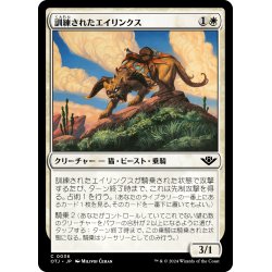 画像1: 【JPN】訓練されたエイリンクス/Trained Arynx[MTG_OTJ_0036_C]