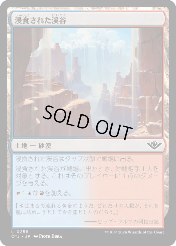 画像1: 【JPN】浸食された渓谷/Eroded Canyon[MTG_OTJ_0256_C] (1)