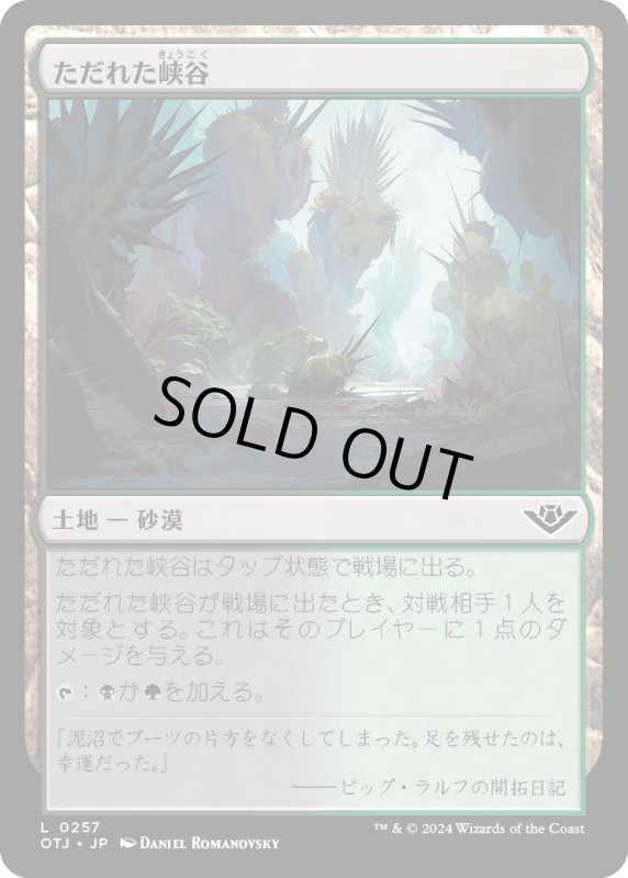 画像1: 【JPN】ただれた峡谷/Festering Gulch[MTG_OTJ_0257_C] (1)