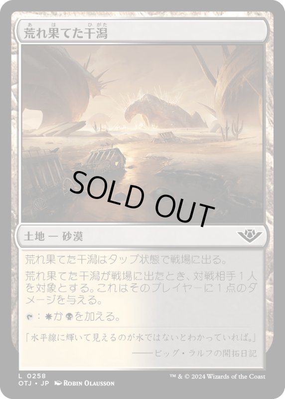 画像1: 【JPN】荒れ果てた干潟/Forlorn Flats[MTG_OTJ_0258_C] (1)