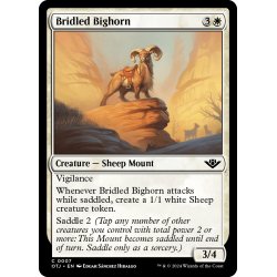 画像1: 【ENG】手綱付きの大角/Bridled Bighorn[MTG_OTJ_0007_C]