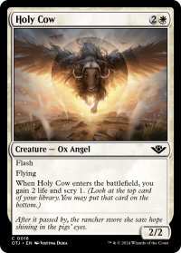 【ENG】聖なる乳牛/Holy Cow[MTG_OTJ_0016_C]