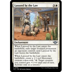 画像1: 【ENG】法による束縛/Lassoed by the Law[MTG_OTJ_0018_U]