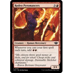 画像1: 【ENG】牛飼いの紅蓮術士/Rodeo Pyromancers[MTG_OTJ_0143_C]