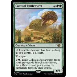 画像1: 【ENG】巨大なガラガラワーム/Colossal Rattlewurm[MTG_OTJ_0159_R]