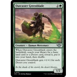 画像1: 【ENG】荒野無頼団の緑刃/Outcaster Greenblade[MTG_OTJ_0172_U]