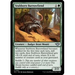 画像1: 【ENG】頑固な穴掘り悪鬼/Stubborn Burrowfiend[MTG_OTJ_0184_U]