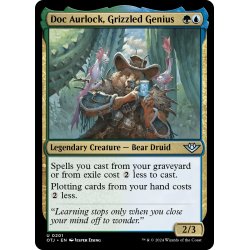 画像1: 【ENG】灰毛の天才、オーロック博士/Doc Aurlock, Grizzled Genius[MTG_OTJ_0201_U]