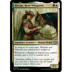 画像1: 【ENG】群れと話す者、ミリアム/Miriam, Herd Whisperer[MTG_OTJ_0221_U]