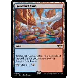 画像1: 【ENG】尖塔断の運河/Spirebluff Canal[MTG_OTJ_0270_R]