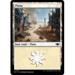 画像1: 【ENG】平地/Plains[MTG_OTJ_0277_L]