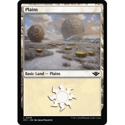 画像1: 【ENG】平地/Plains[MTG_OTJ_0278_L]