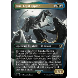 画像1: 【ENG】忠実なラプトル、ブルー/Blue, Loyal Raptor[MTG_REX_0008R]