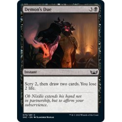 画像1: 【ENG】悪魔の本分/Demon's Due[MTG_SNC_075C]