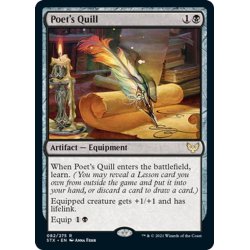 画像1: 【ENG】詩人の羽ペン/Poet's Quill[MTG_STX_082R]