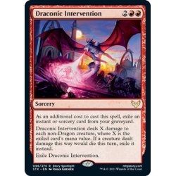 画像1: 【ENG】ドラゴンの介入/Draconic Intervention[MTG_STX_096R]