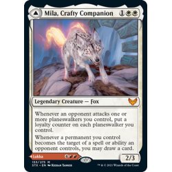 画像1: 【ENG】狡猾な相棒、ミラ/Mila, Crafty Companion/むら気な眷者、ルーカ/Lukka, Wayward Bonder[MTG_STX_153M]