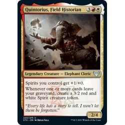 画像1: 【ENG】実地歴史家、クイントリウス/Quintorius, Field Historian[MTG_STX_220U]