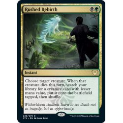 画像1: 【ENG】大急ぎの再誕/Rushed Rebirth[MTG_STX_228R]