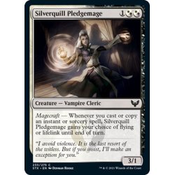 画像1: 【ENG】シルバークイルの誓約魔道士/Silverquill Pledgemage[MTG_STX_233C]