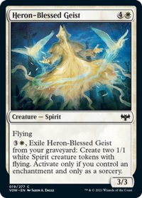 【ENG】鷺恵みの霊/Heron-Blessed Geist[MTG_VOW_019C]