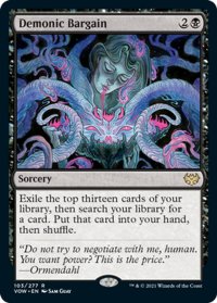 【ENG】★Foil★悪魔の取り引き/Demonic Bargain[MTG_VOW_103R]