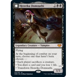 画像1: 【ENG】ヘンリカ・ダムナティ/冥府の予見者、ヘンリカ/Henrika Domnathi/Henrika, Infernal Seer[MTG_VOW_119M]