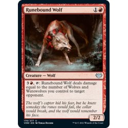 画像1: 【ENG】ルーン縛りの狼/Runebound Wolf[MTG_VOW_176U]