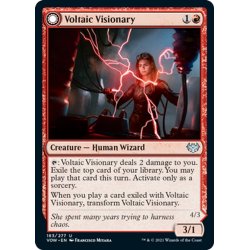 画像1: 【ENG】通電の幻想家/蓄電の狂戦士/Voltaic Visionary/Volt-Charged Berserker[MTG_VOW_183U]